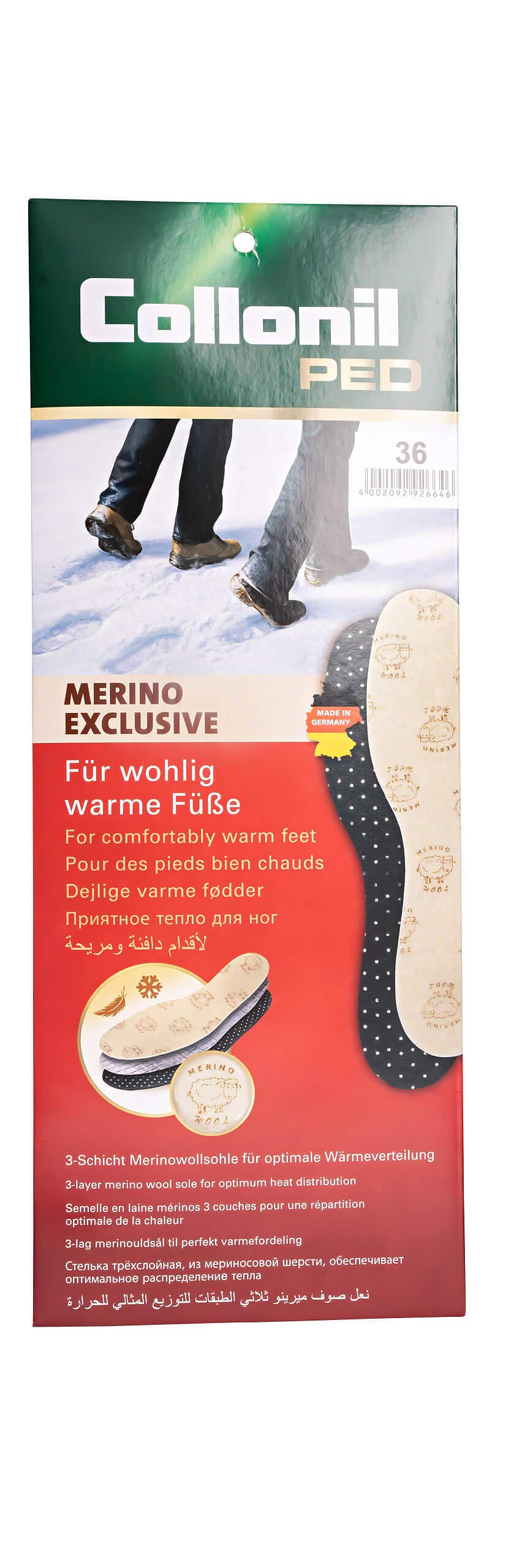 collonil-ped-merino-exclusive-einlegesohle-38-wolle image 1