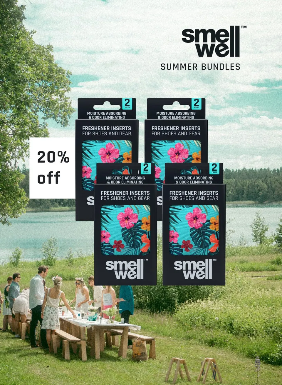 smellwell-bundles-inserts-floral-schuhdeo-4er-pack-blumig image 1