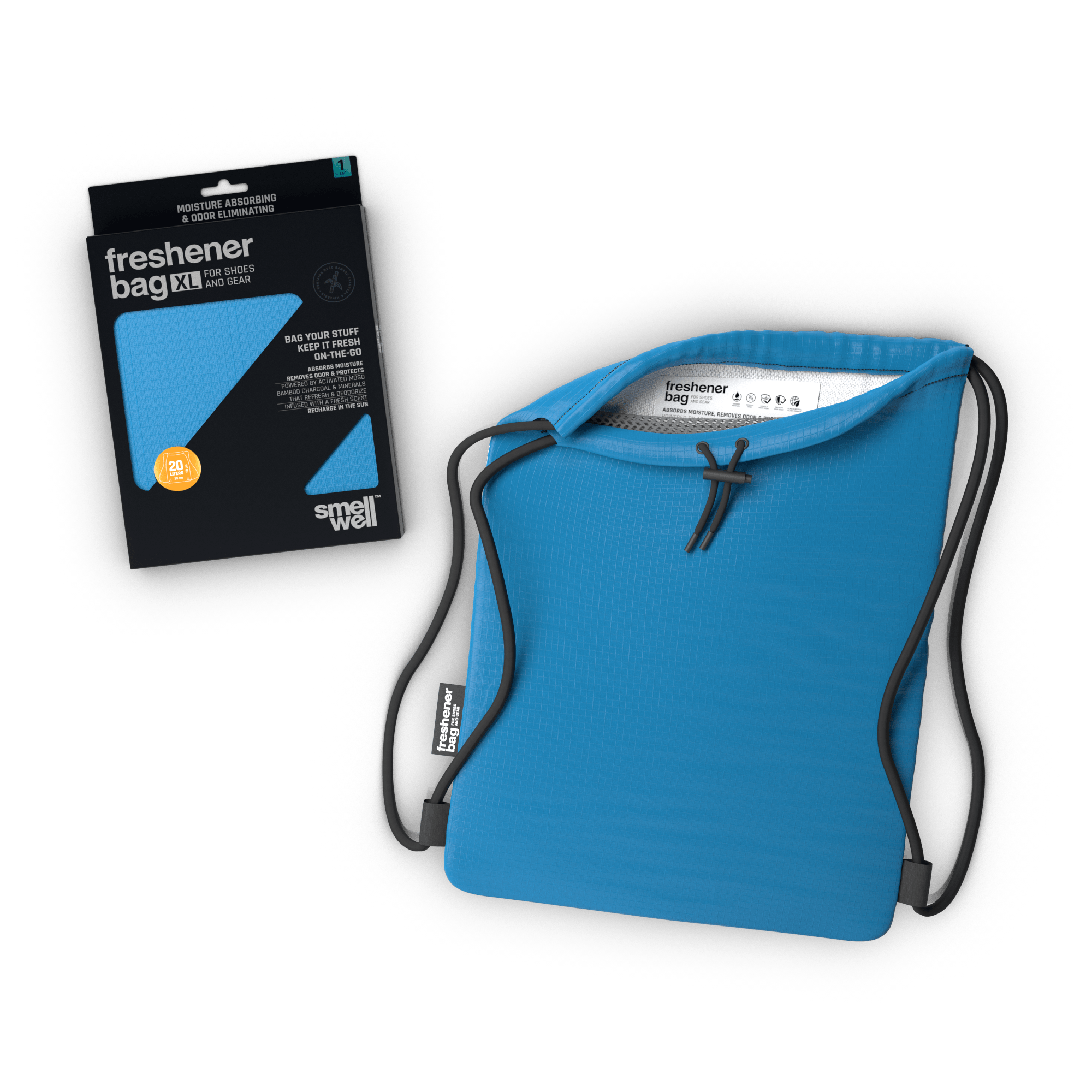 smellwell-freshener-bag-xl-schuhtasche-blau-20l-aktivkohle image 4
