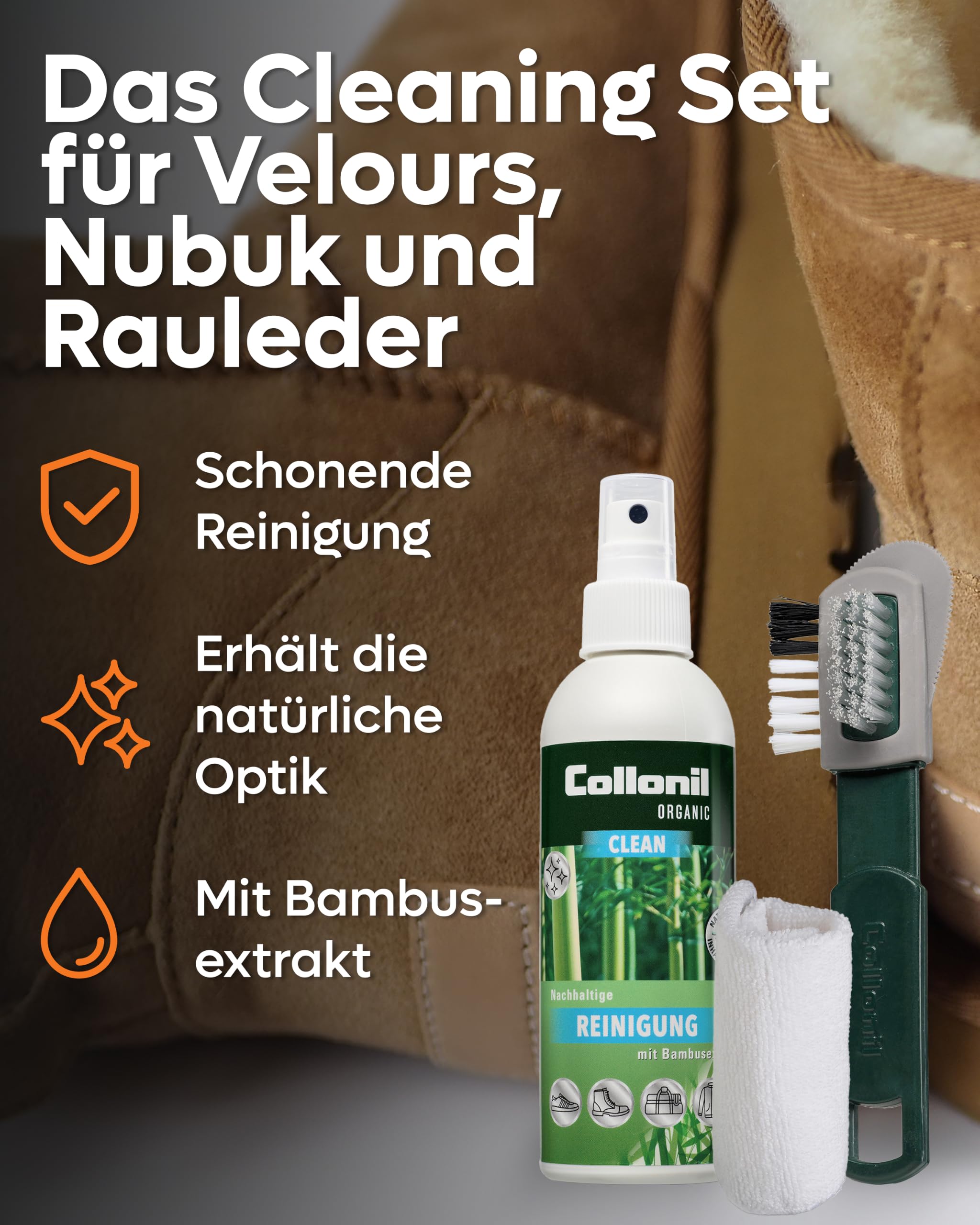 collonil-classic-wildleder-cleaning-set-schuhputzset-velours-nubuk-mit-b-rste image 2