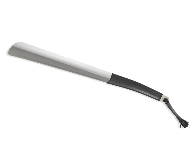 saphir-medaille-d-or-schuhanzieher-metall-silber-ledergriff-41-cm image 1
