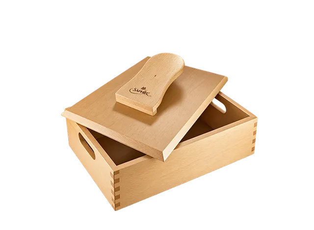 saphir-medaille-d-or-coffret-repose-pied-schuhputzkasten-buche-leer image 1