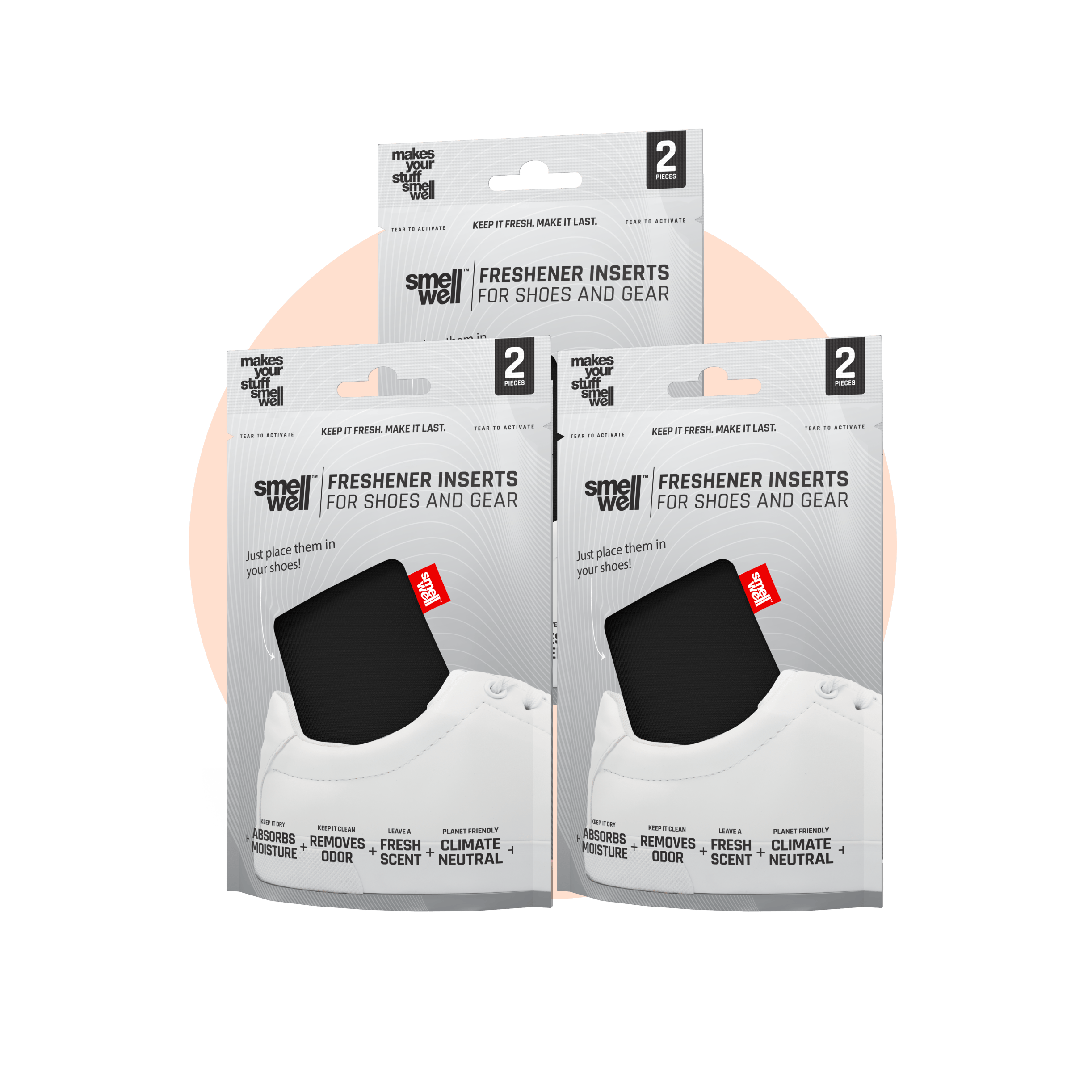 smellwell-standard-schuhdeo-schwarz-bundle-2er-mit-bambuskohle image 1