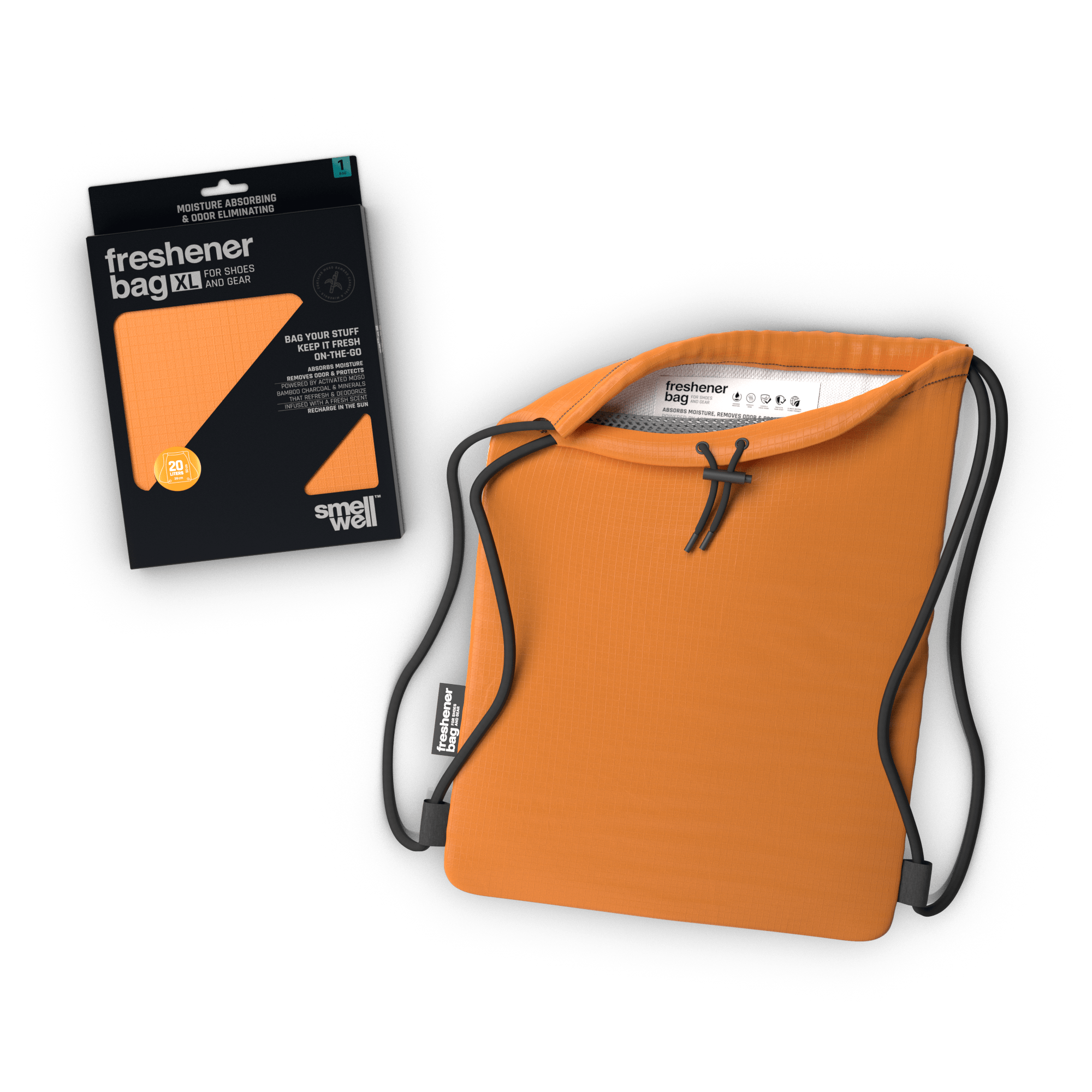 smellwell-freshener-bag-xl-schuhbeutel-orange-20l-geruchsentferner image 4