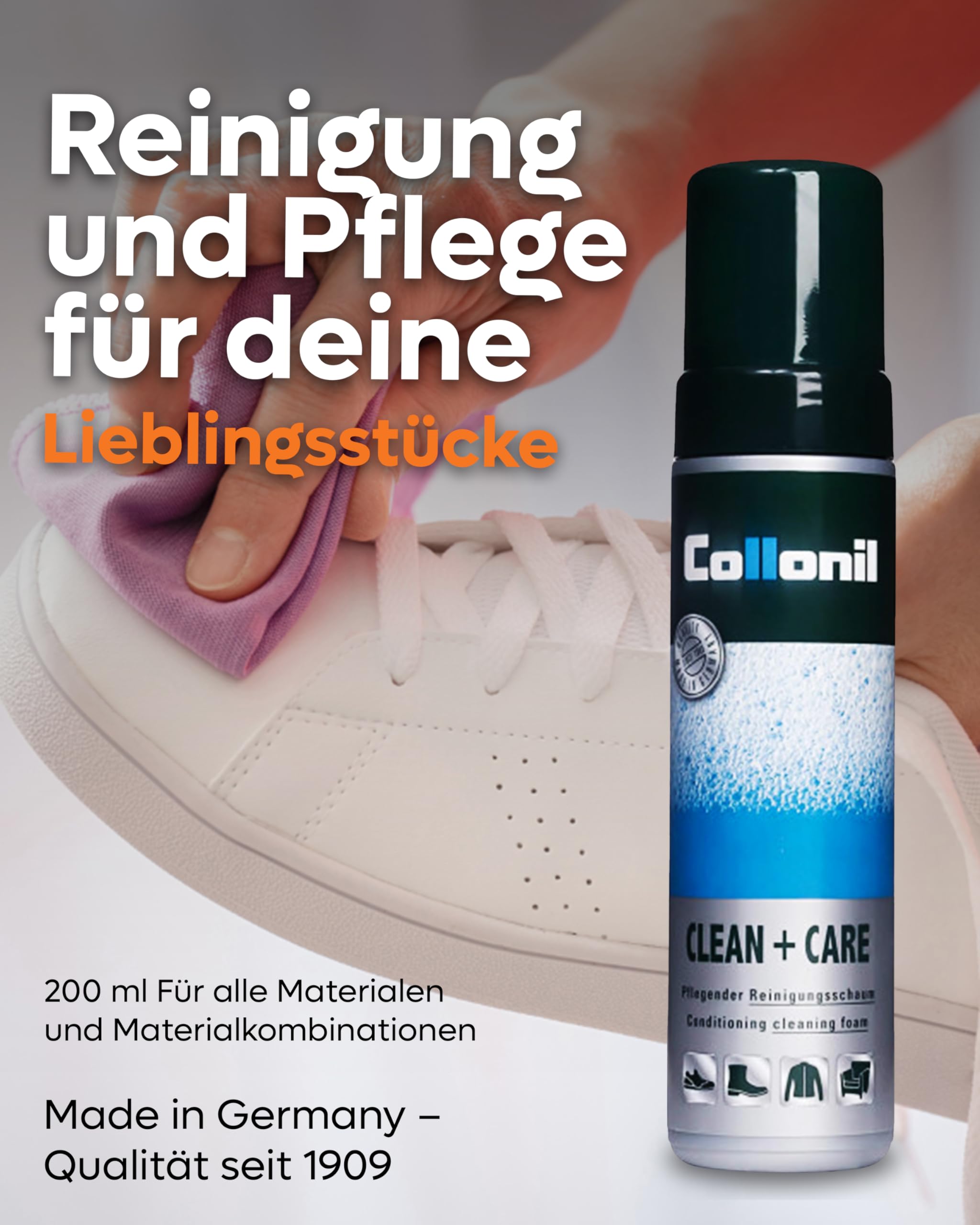 collonil-classic-clean-care-reinigungsschaum-200ml-sanft image 2