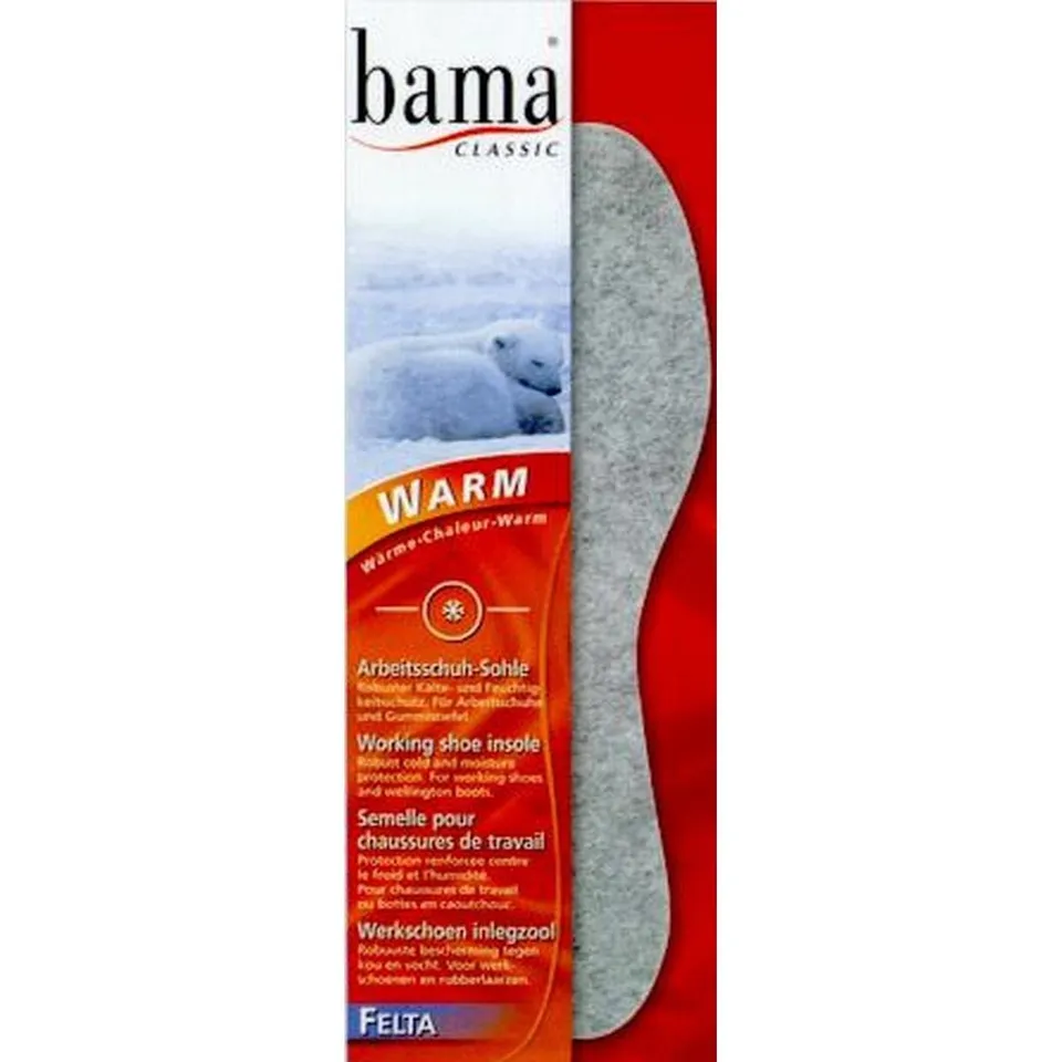 bama-felta-einlegesohle-filzsohle-40-grau-warm image 1