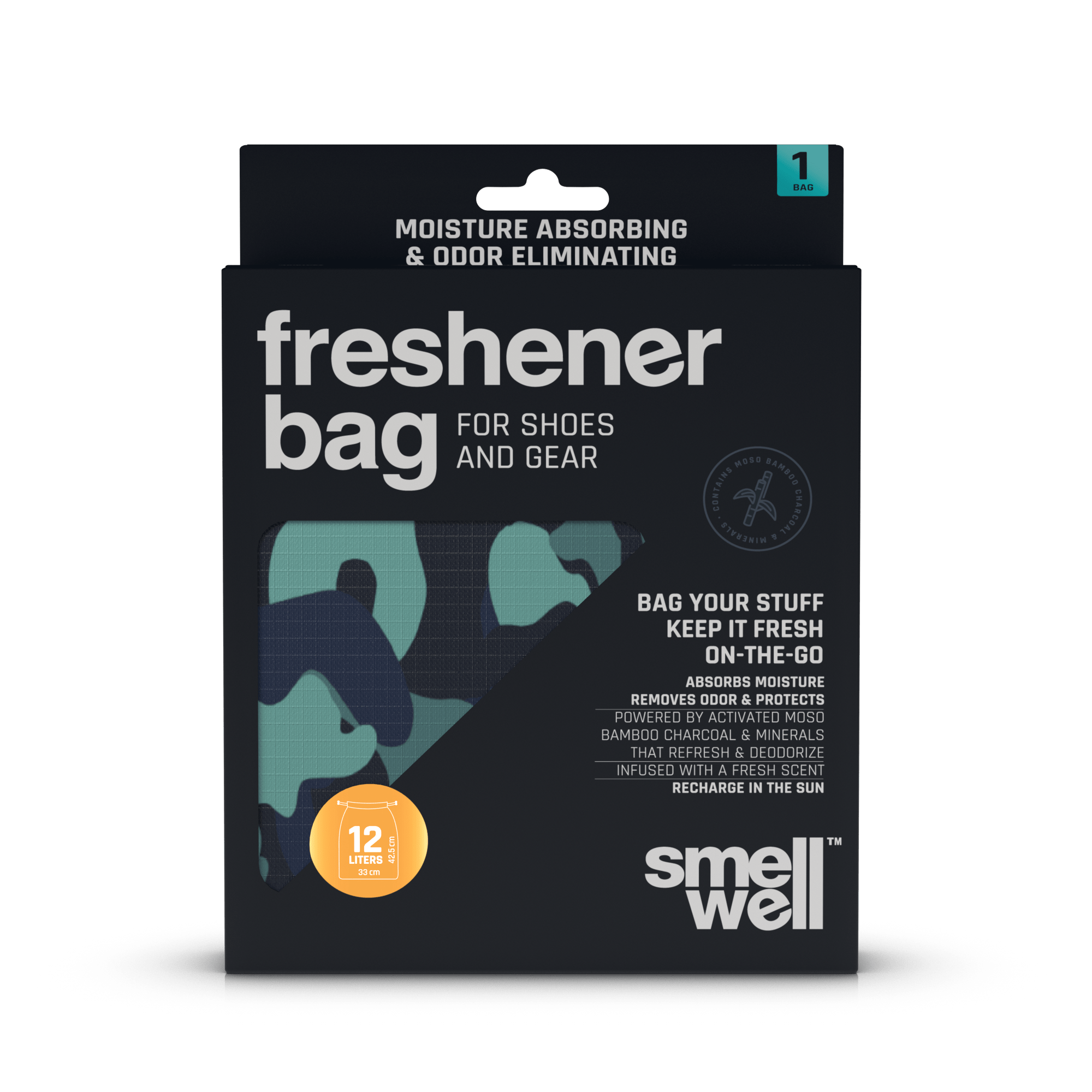 smellwell-freshener-bag-schuhbeutel-camo-green-12l image 2