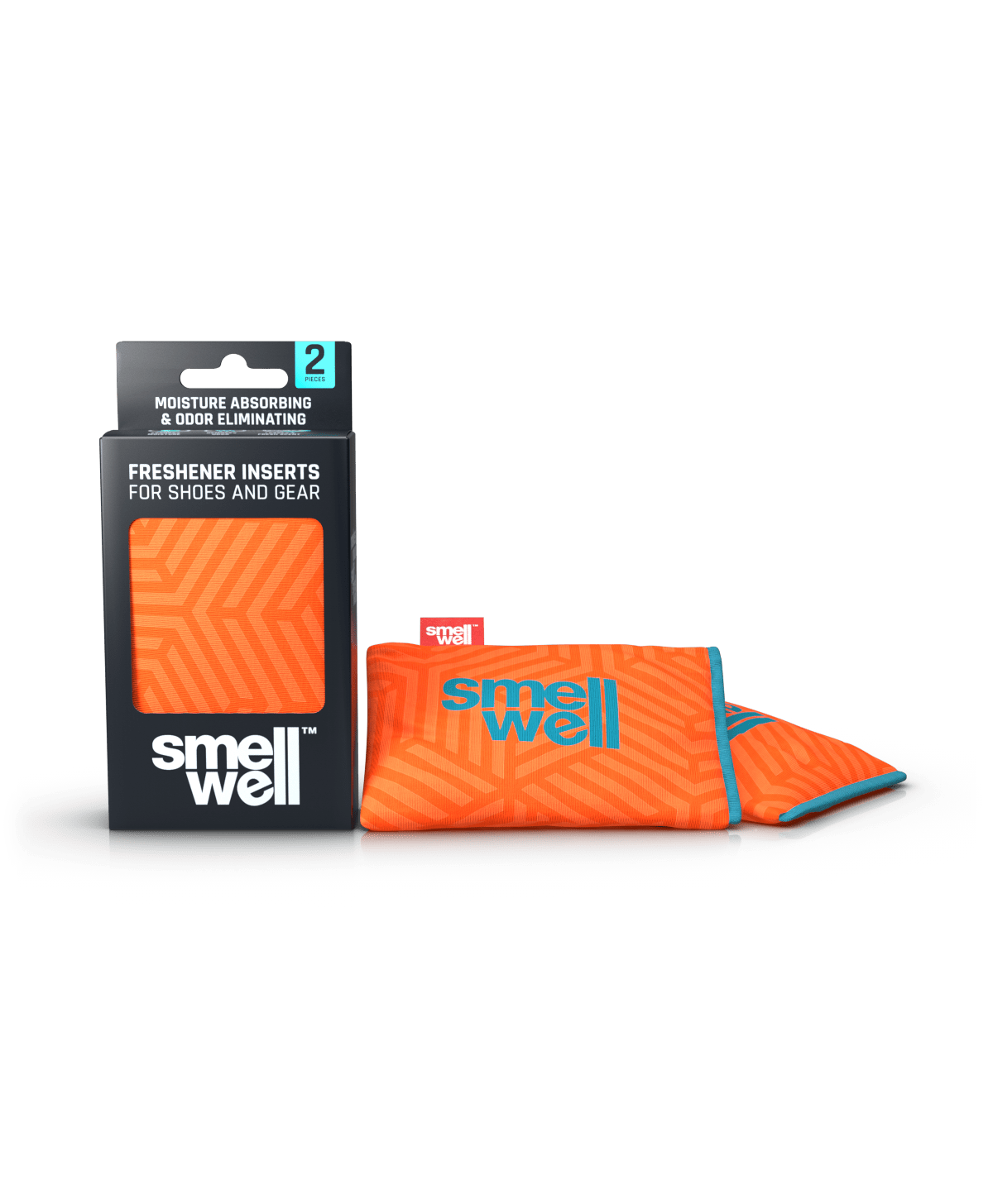 smellwell-active-schuhdeo-geometric-orange-1-paar-bambus-aktivkohle image 1